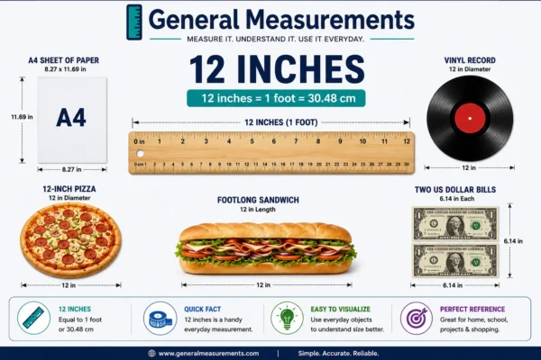 How Long Is 12 Inches Everyday Size Comparisons