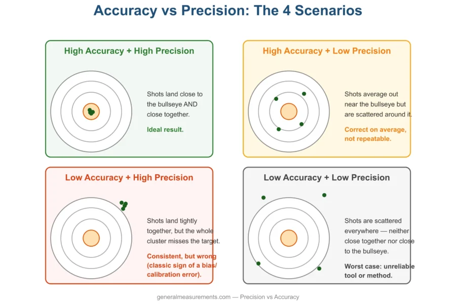 Accuracy Vs Precision Diagram