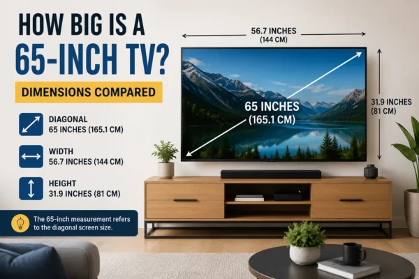 How Big Is a 65-Inch TV