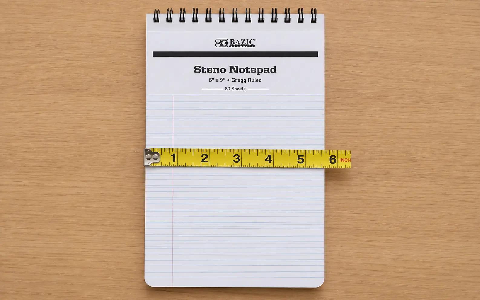 Reporter Reporter's steno notepad in the standard 6x9-inch format