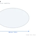 American football scale dimensions diagram