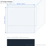 25-ft tape measure scale dimensions diagram